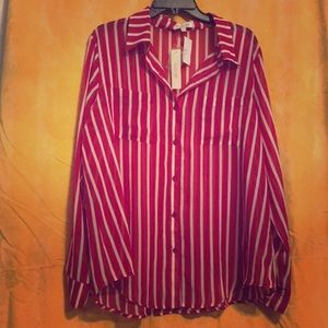 Sheer Long sleeve top (3X). Brand new